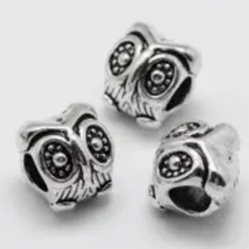 Charm Silver Owl