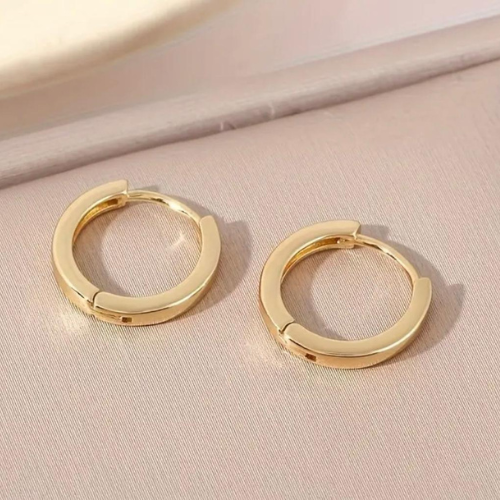 Earrings Elegant Hoop Gold