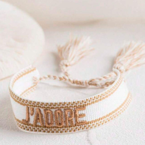 Bracelet Gold and White Inspired Nadire 𝐷𝑖𝑜𝑟 