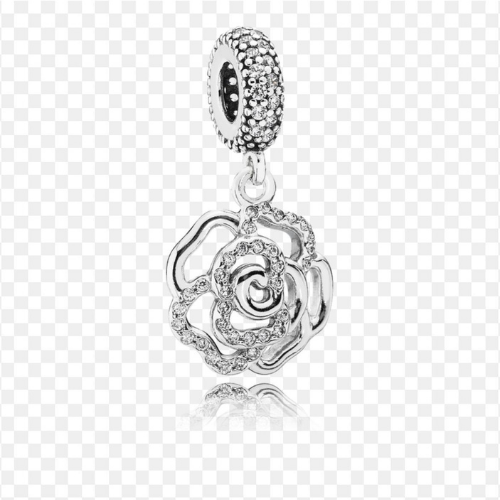 Charm Silver Flower