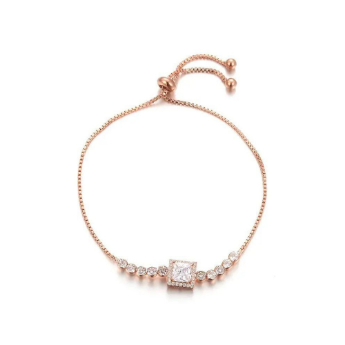 Rose Gold Adjustable With Zircon