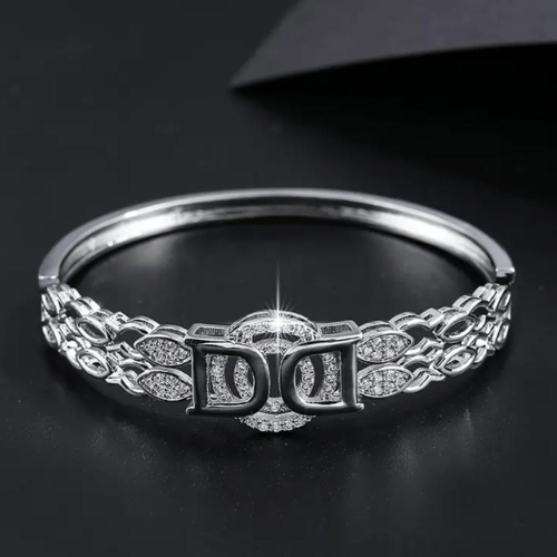 Pulseira Bangle Inspiração Dior com Zircônia Cúbica All Luxury