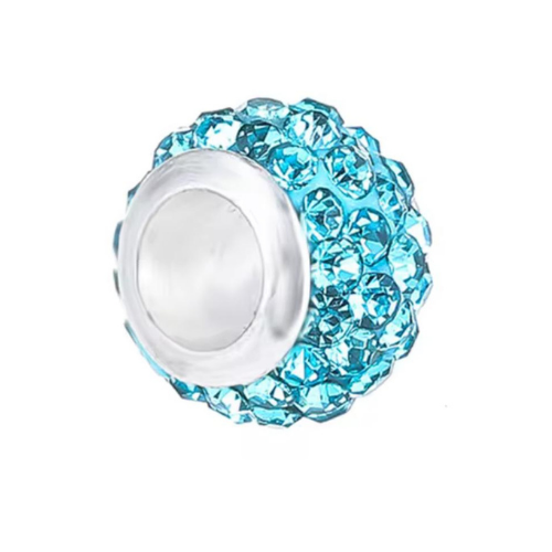 Charm Cristallo Blu Brillante