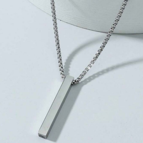 Silver Pillar Necklace