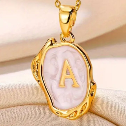 Necklace Gold Letter A