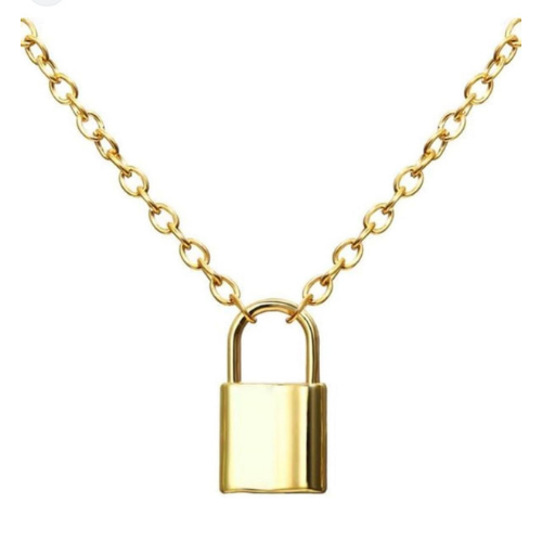 Golden Lock Necklace