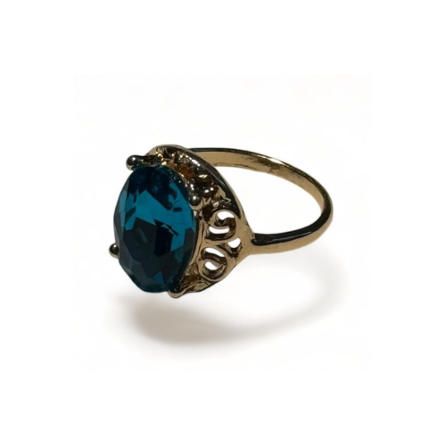 Golden Ring Blue Stone