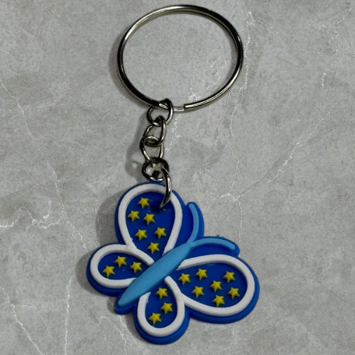 Keychain Butterfly Blue