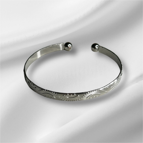 Silver Smiley Face Bracelet