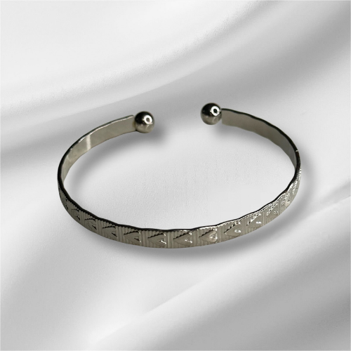 Silver Bracelet With Hearts