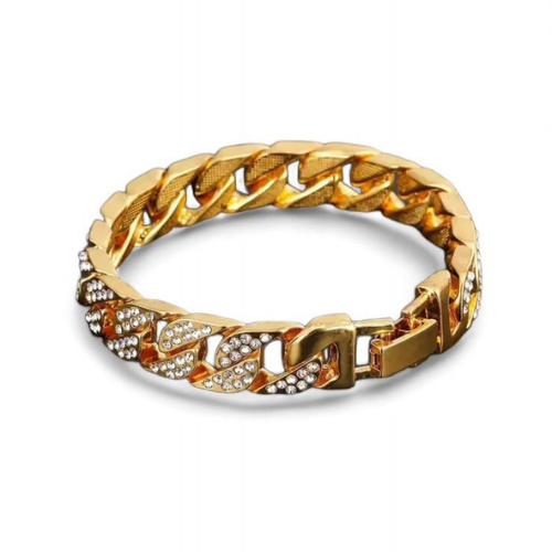 Bracelet Gold Chain and Zircon