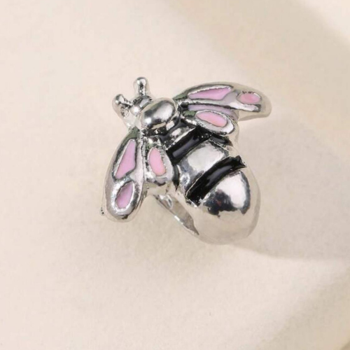 Charm Silver Bee