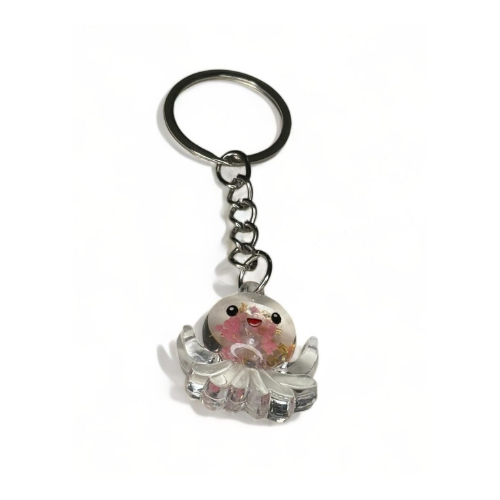 Keychain Transparent Octopus