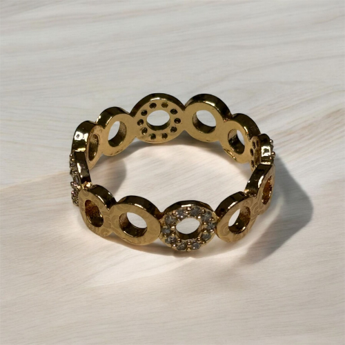 Golden Ring Infinity Sign