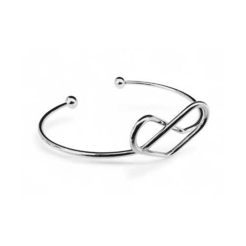 Silver Bracelet Tangled Heart