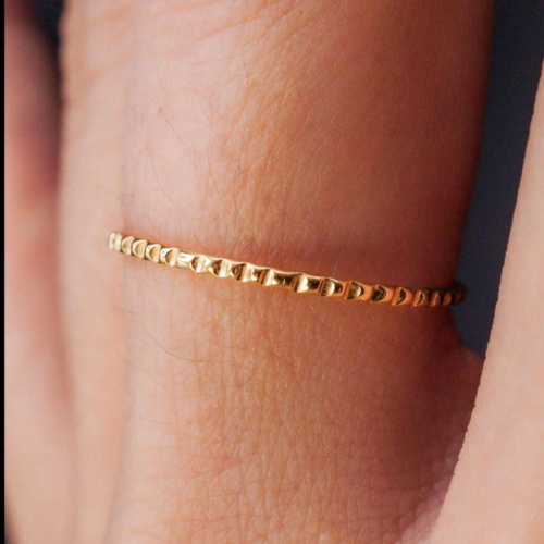 Thin Golden Detailed Ring