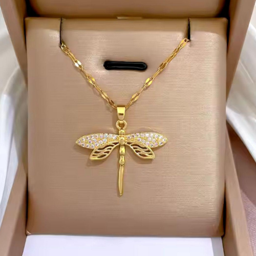 Golden Firefly Necklace