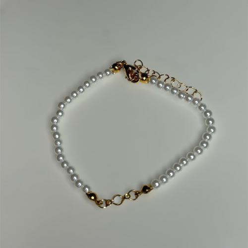 Pearls And Gold Bracelet