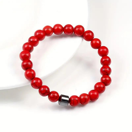 Red Stone Elastic Bracelet