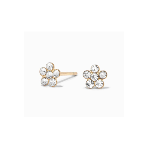 Earrings Crystals in Flower Shape