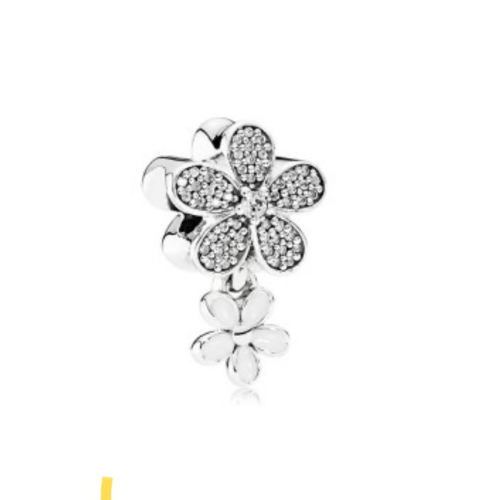 Flower Charm with Stones