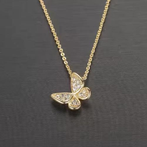 Shiny Butterfly Necklace