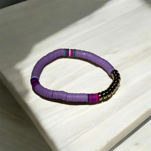 Colors Purple Stone Elastic