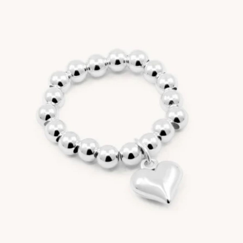 Silver Bracelet With Heart