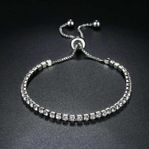 Silver Bracelet With Chains