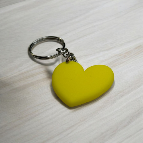 Keychain Heart Yellow