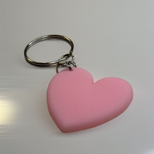 Keychain Heart Light Pink