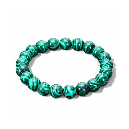 Green Elastic Stone Bracelet